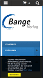 Mobile Screenshot of bange-verlag.de